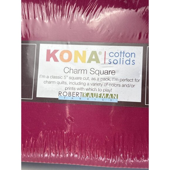 Robert Kaufman Kona Cotton Solids Charm Square Pack Bright 101 5" Quilting Fabri - Picture 6 of 11